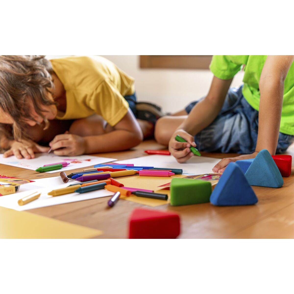 Ceras de colores Jovi 989 Amarillo 25 Piezas