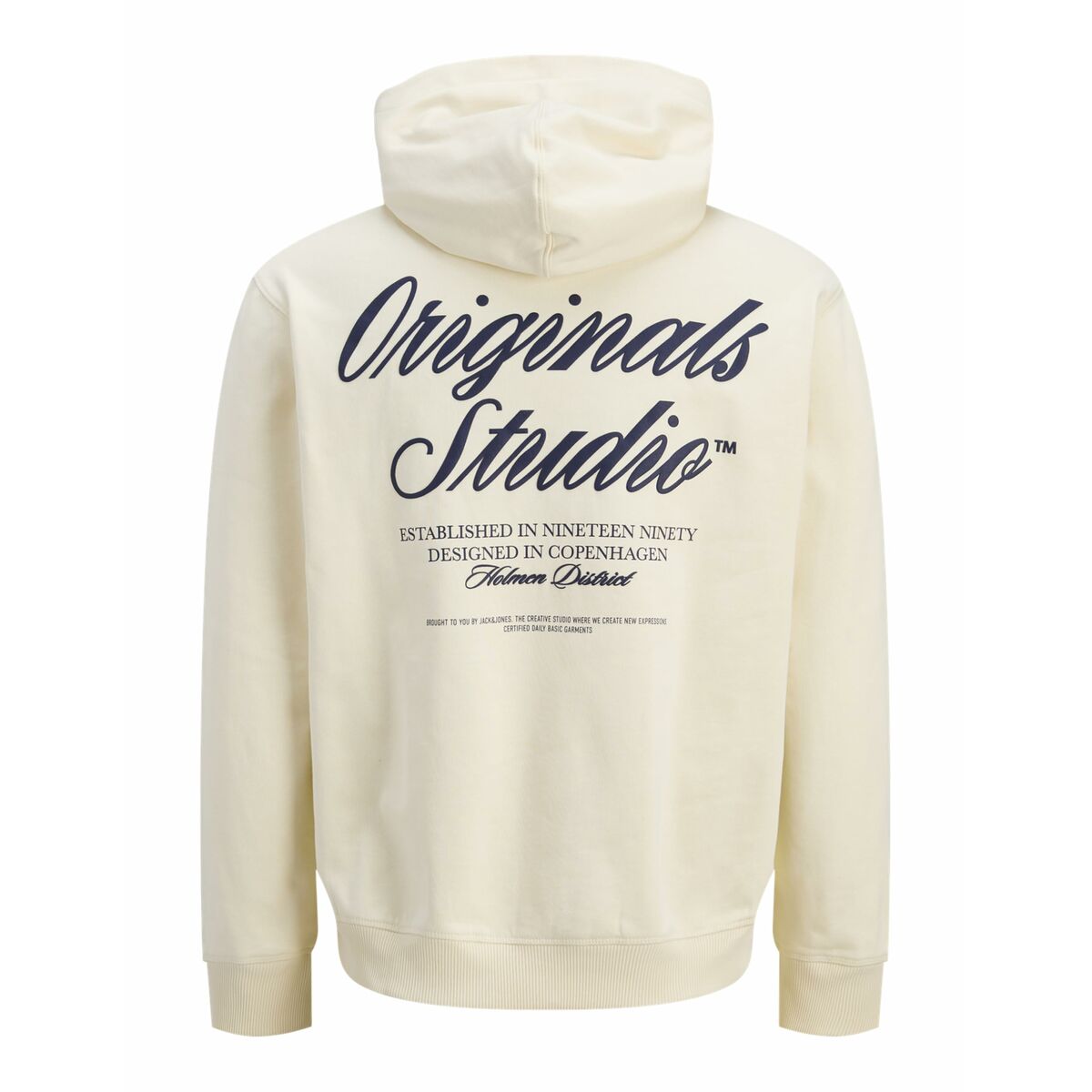 Sudadera con Capucha Hombre Jack & Jones JORNORREBRO TYPO BACK SWEAT HOOD SN 12283054 Beige