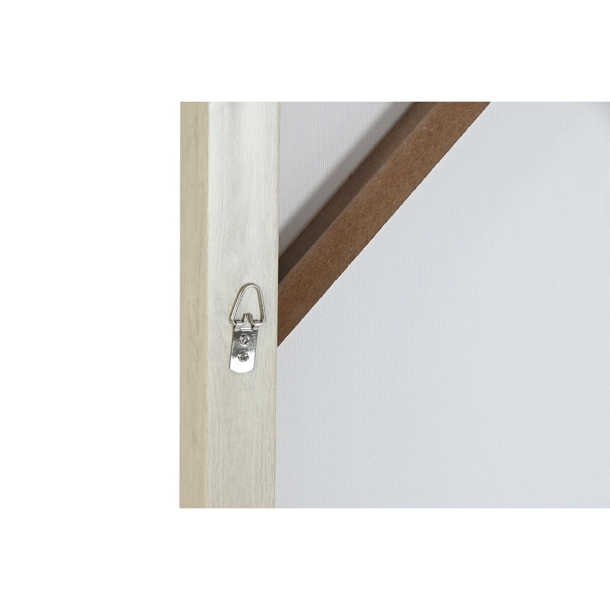 Lienzo Home ESPRIT Blanco Beige Vestido Escandinavo 82,5 x 3,5 x 82,5 cm (2 Unidades)