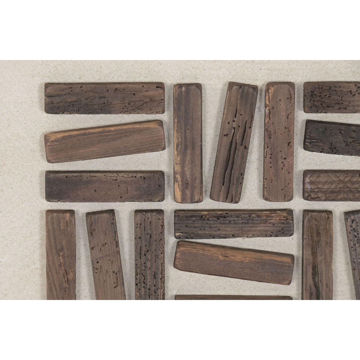 Cuadro Home ESPRIT Pino Madera Reciclada 62 x 4 x 62 cm