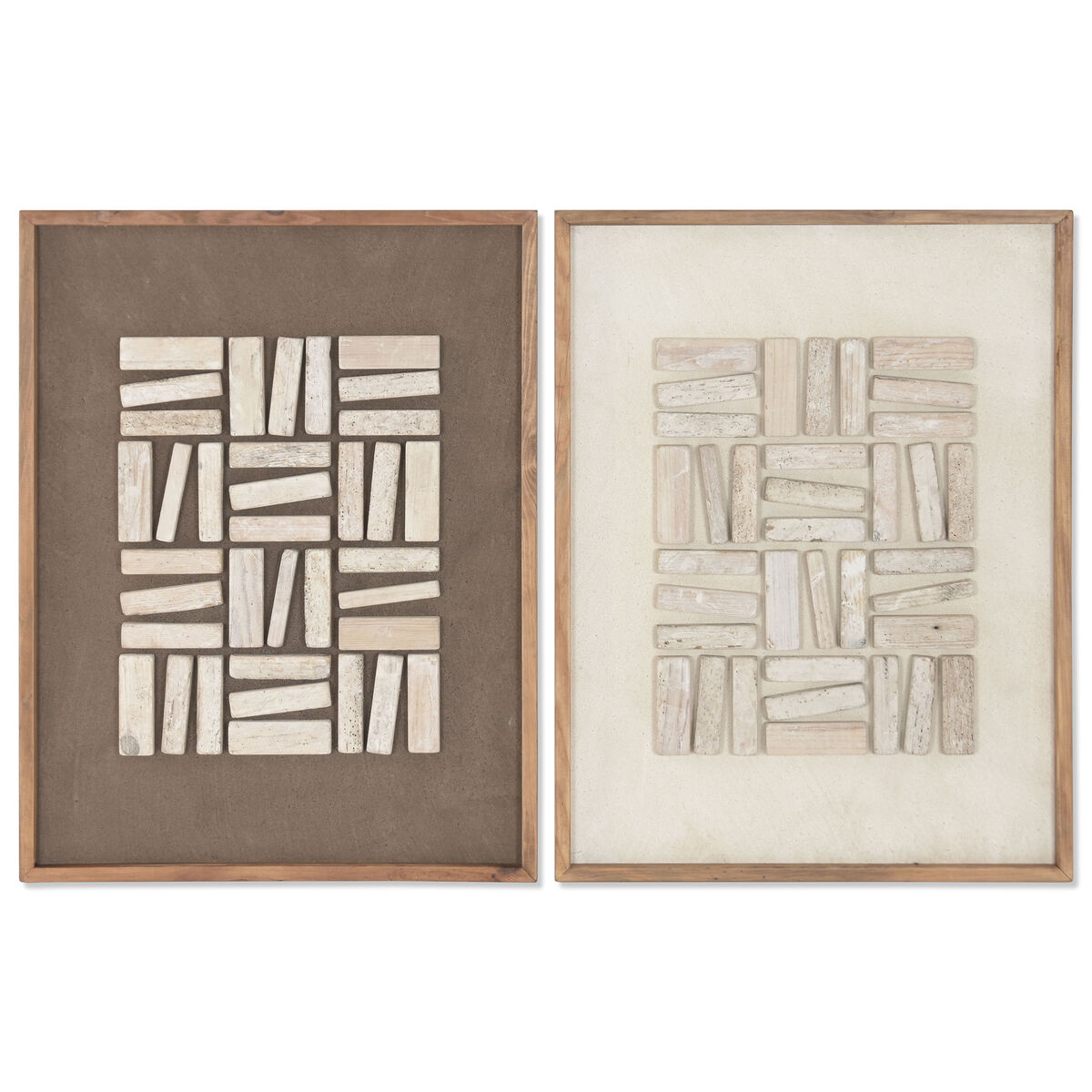 Cuadro Home ESPRIT Pino Madera Reciclada 62 x 4 x 82 cm