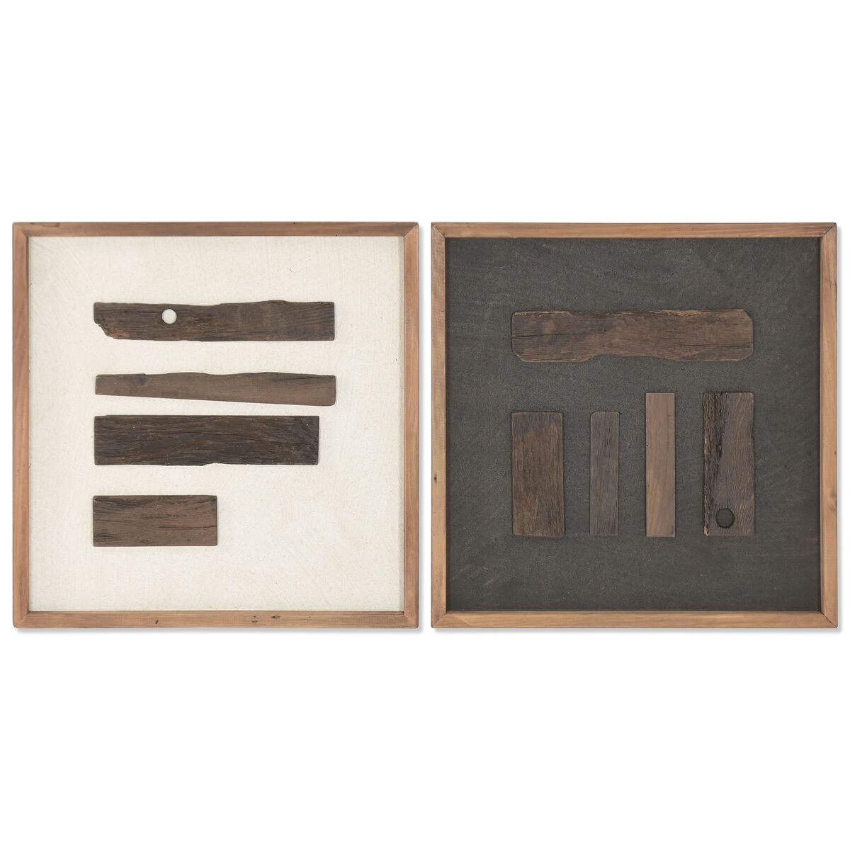 Cuadro Home ESPRIT Pino Madera Reciclada 52 x 4 x 52 cm