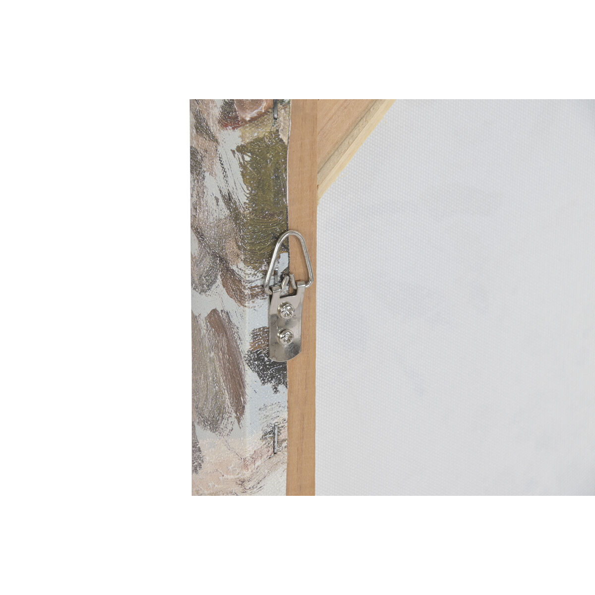 Lienzo Home ESPRIT Blanco Verde Ciudad Cottage 60 x 3,5 x 90 cm (2 Unidades)