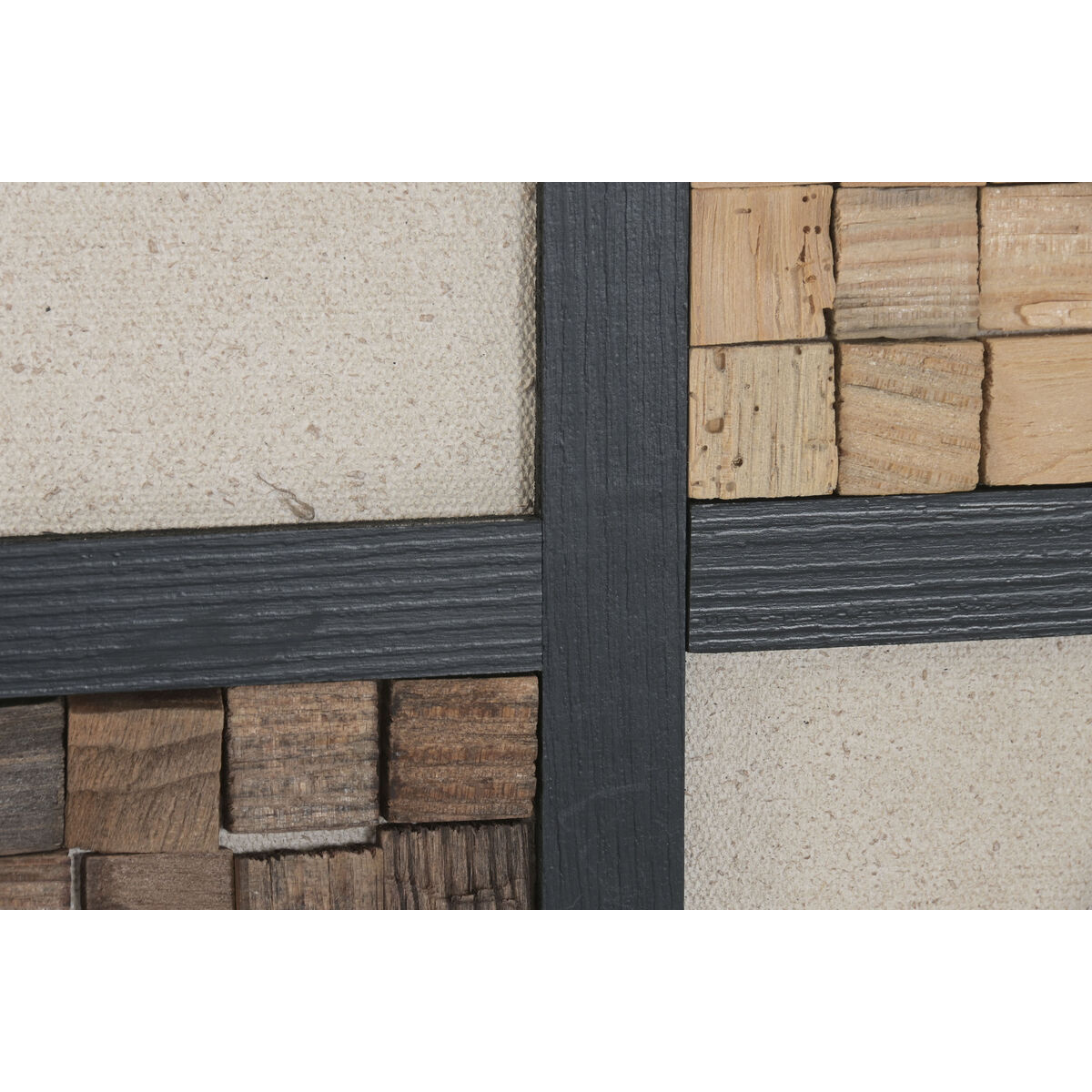 Cuadro Home ESPRIT Pino Madera Reciclada 82 x 4 x 82 cm