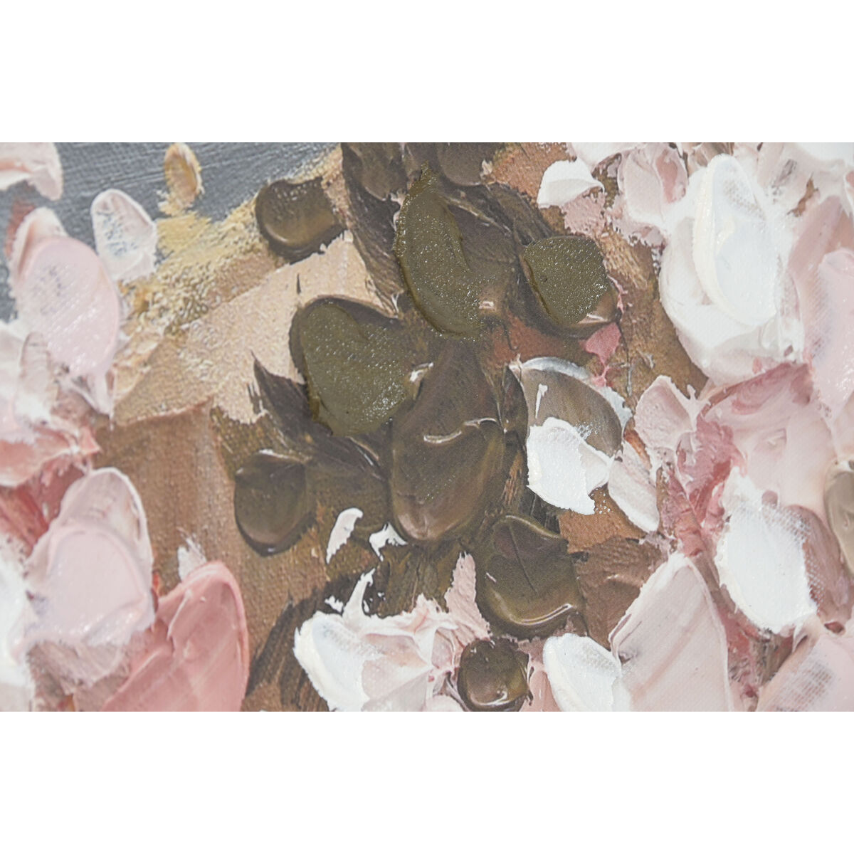 Lienzo Home ESPRIT Blanco Rosa Montaña 80 x 3,5 x 80 cm (2 Unidades)