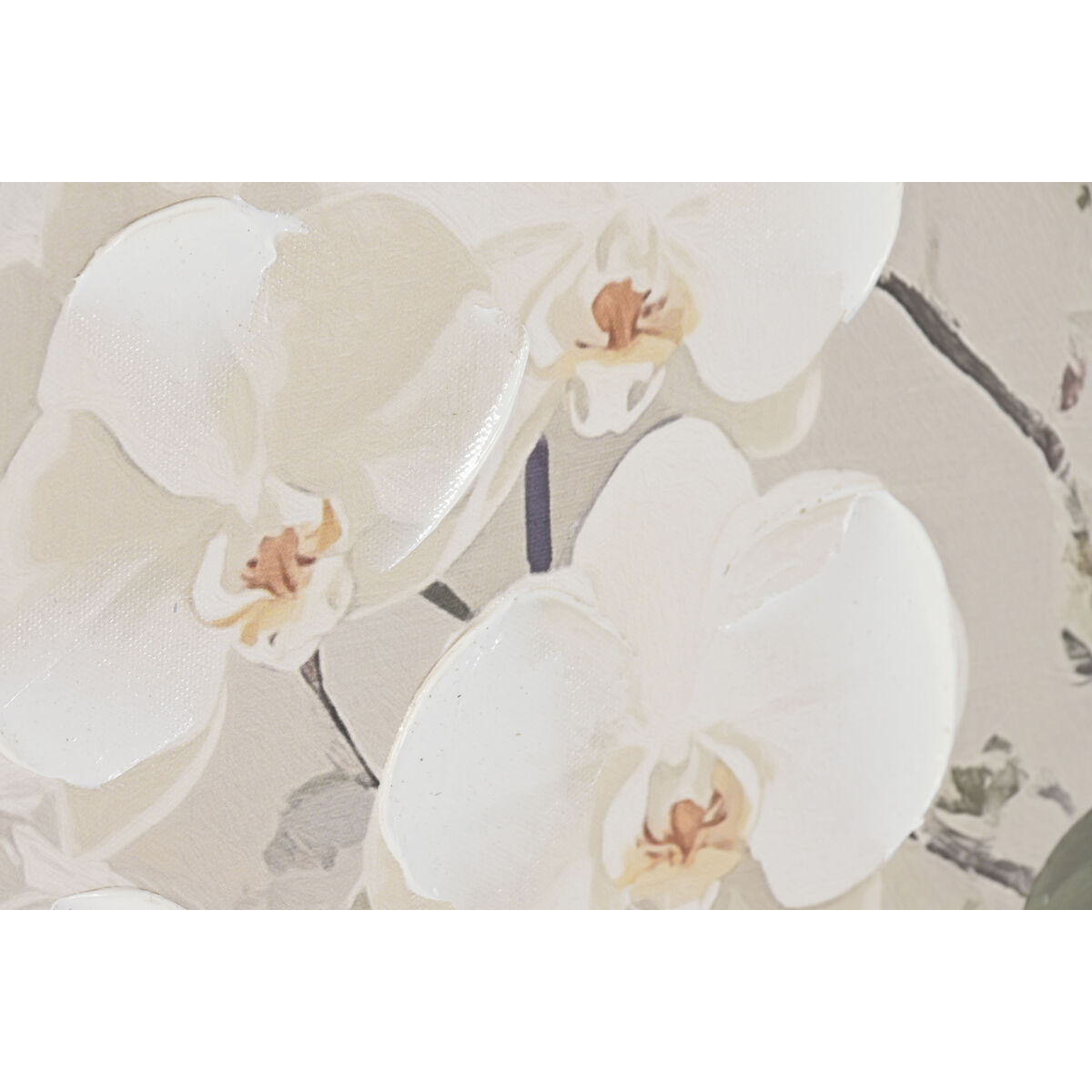 Lienzo Home ESPRIT Azul Blanco Oriental Jarrón 122,5 X 4,5 X 82,5 CM (2 Unidades)