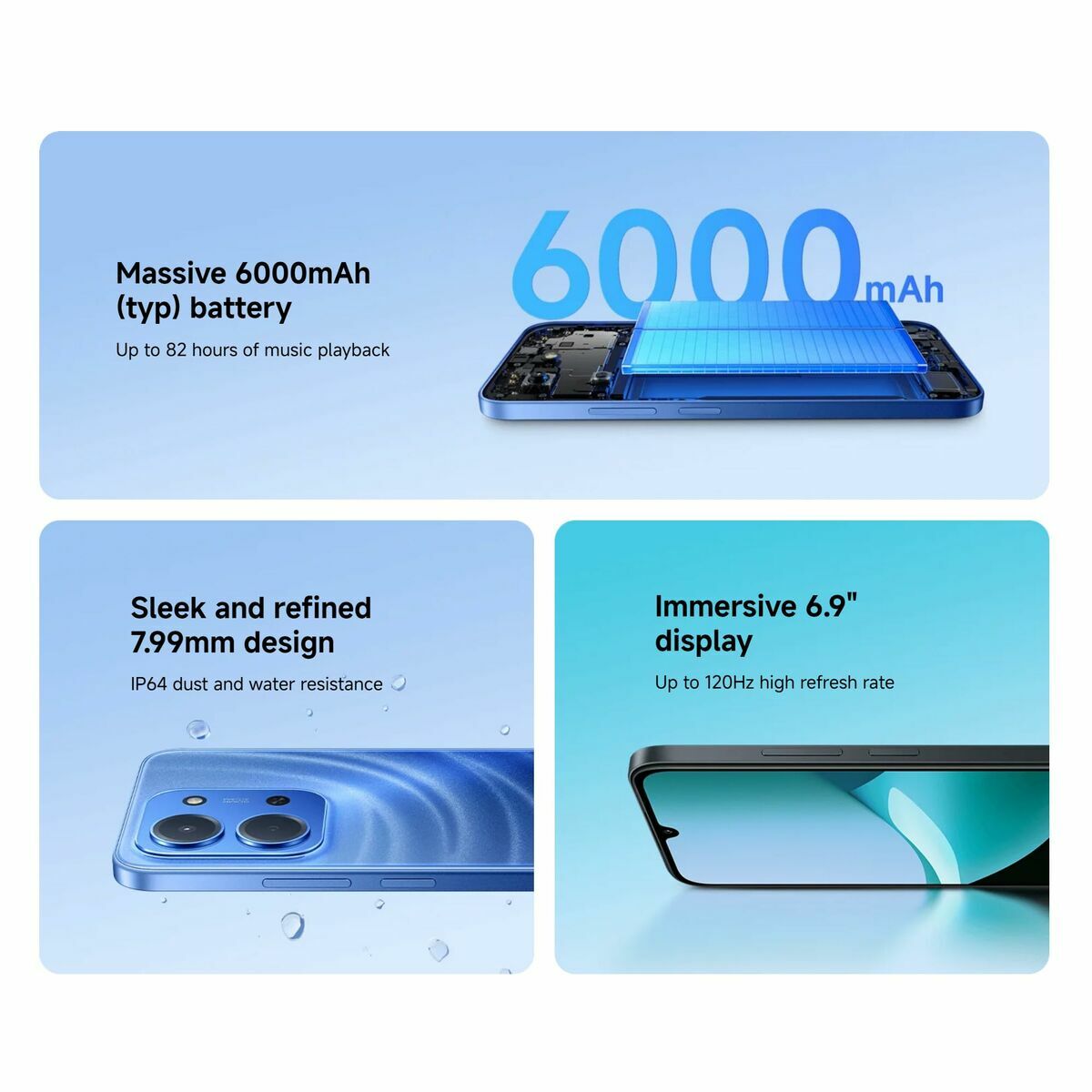 Smartphone Xiaomi Redmi 15C Octa Core 4 GB RAM 256 GB Naranja 6,9"