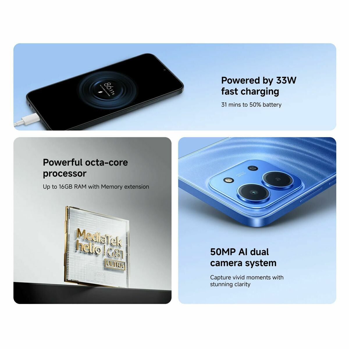 Smartphone Xiaomi Redmi 15C Octa Core 4 GB RAM 256 GB Naranja 6,9"