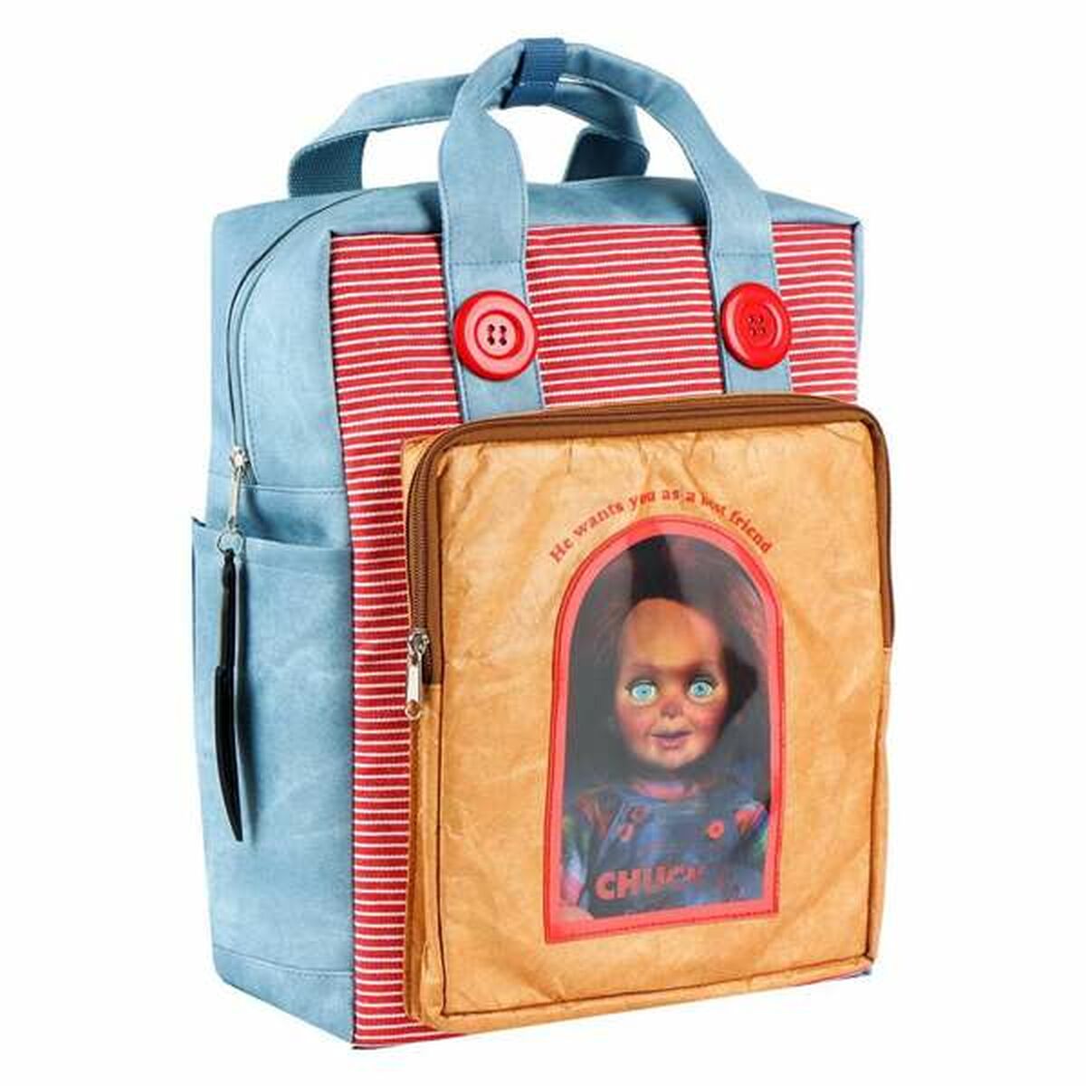 Mochila Escolar Chucky Rojo