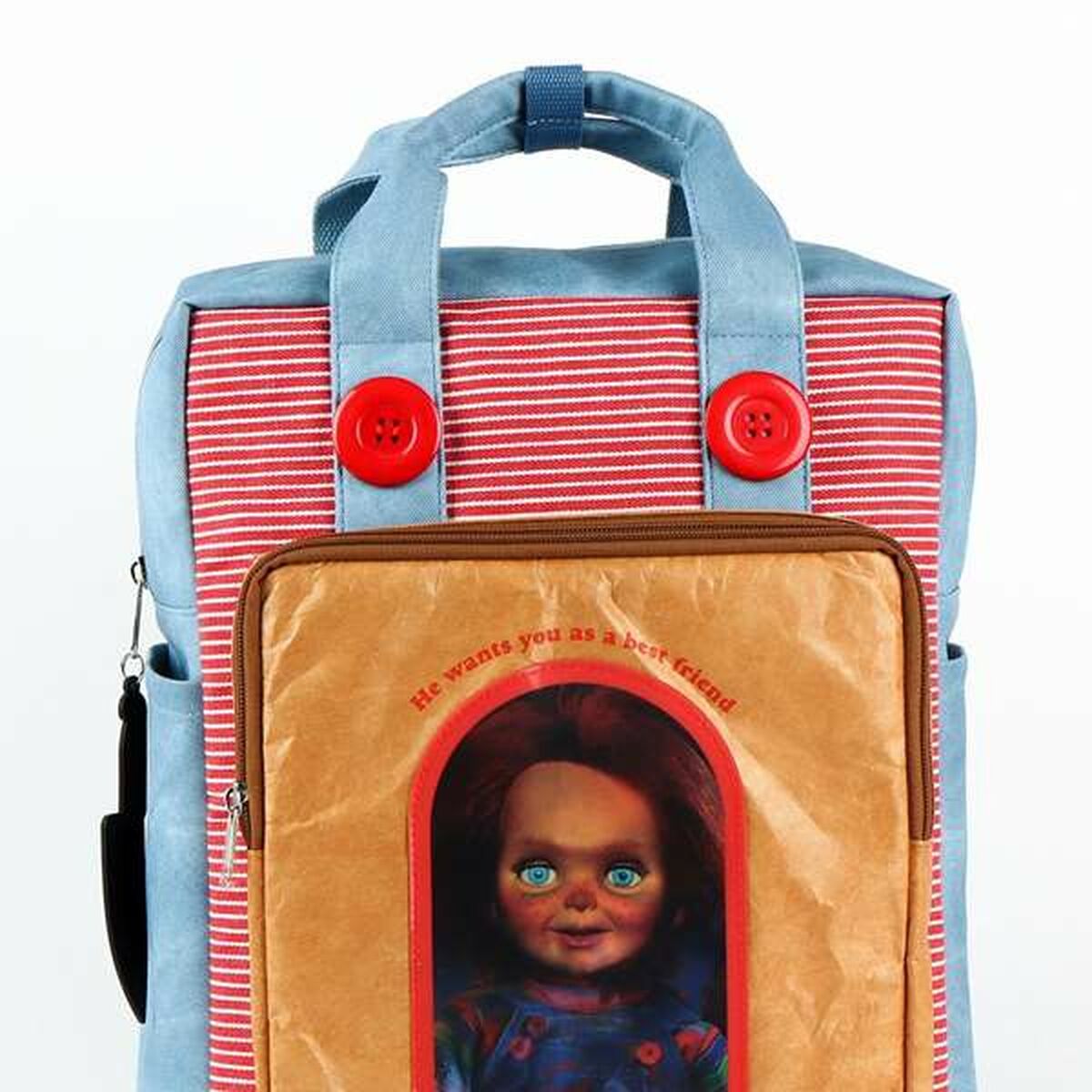 Mochila Escolar Chucky Rojo