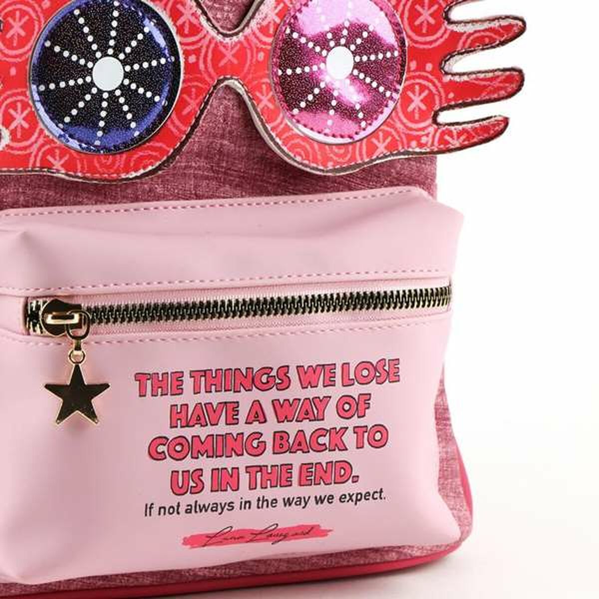 Mochila Escolar Harry Potter Fucsia