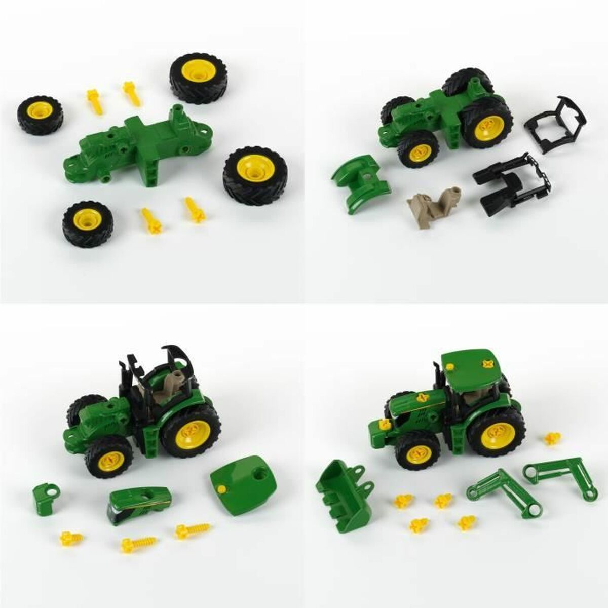 Juego de Construcción Klein Blockables 1:24 Tractor Verde