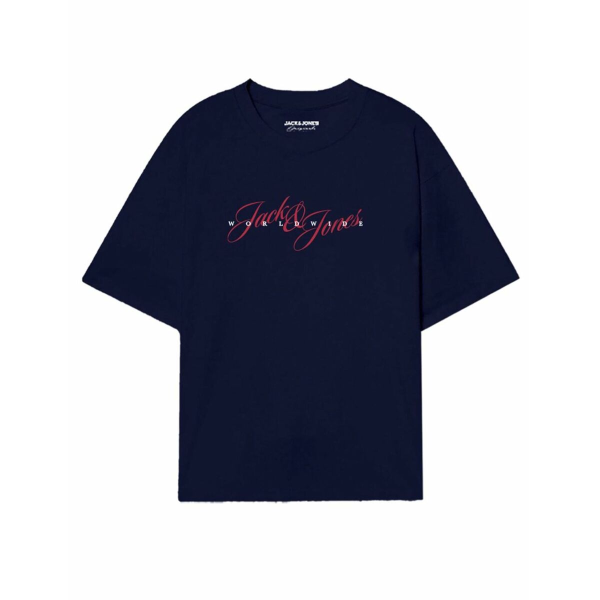 Camiseta de Manga Corta Hombre Jack & Jones JORINWOOD TEE SS CREW NECK FST 12284732 Azul marino