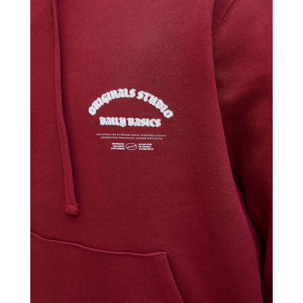 Sudadera con Capucha Hombre Jack & Jones JORMEADOWS SWEAT HOOD 12283868 Granate