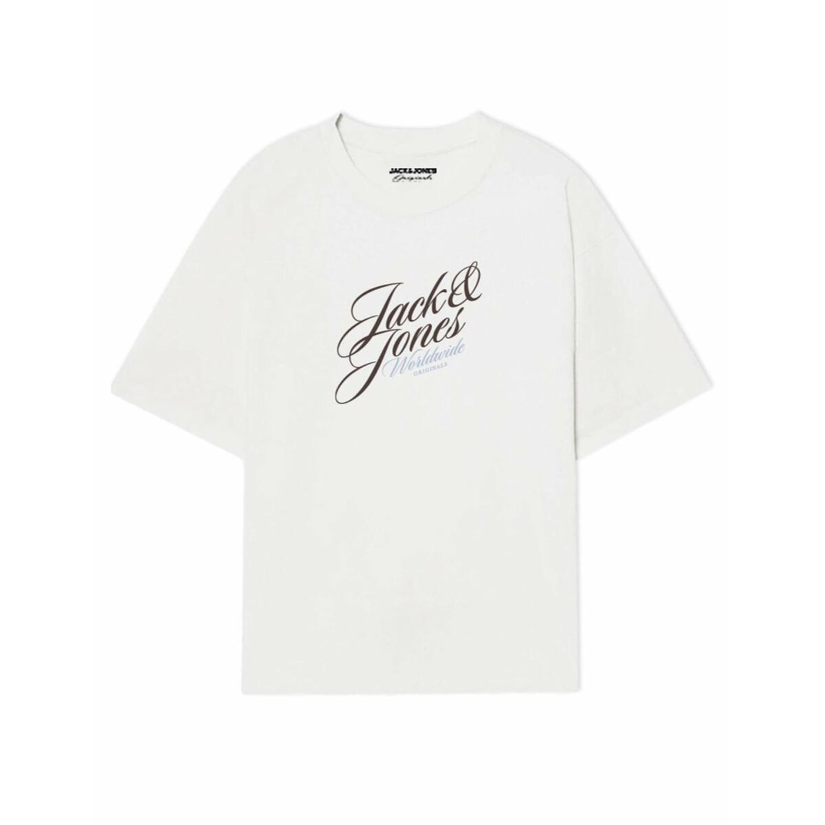 Camiseta de Manga Corta Hombre Jack & Jones JORINWOOD TEE SS CREW NECK FST 12284732 Blanco