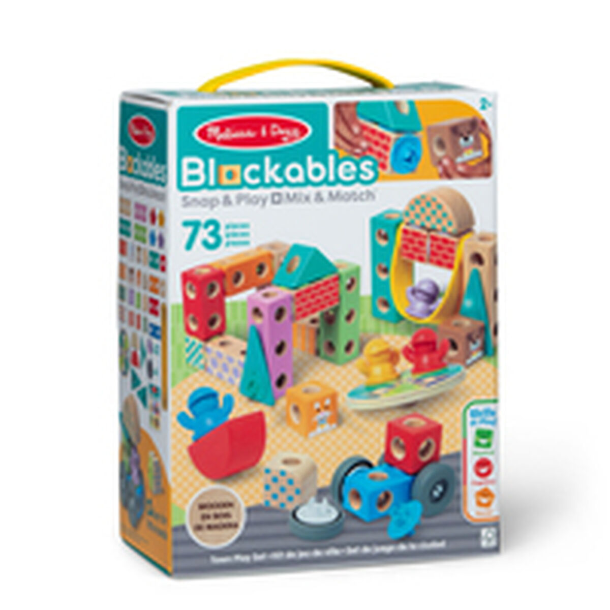 Juego de Construcción Melissa & Doug Blockables 73 Piezas
