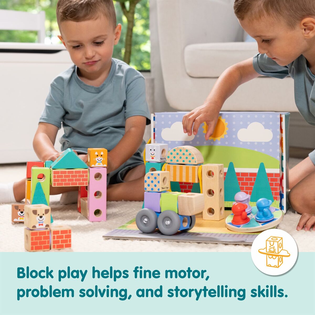 Juego de Construcción Melissa & Doug Blockables 73 Piezas
