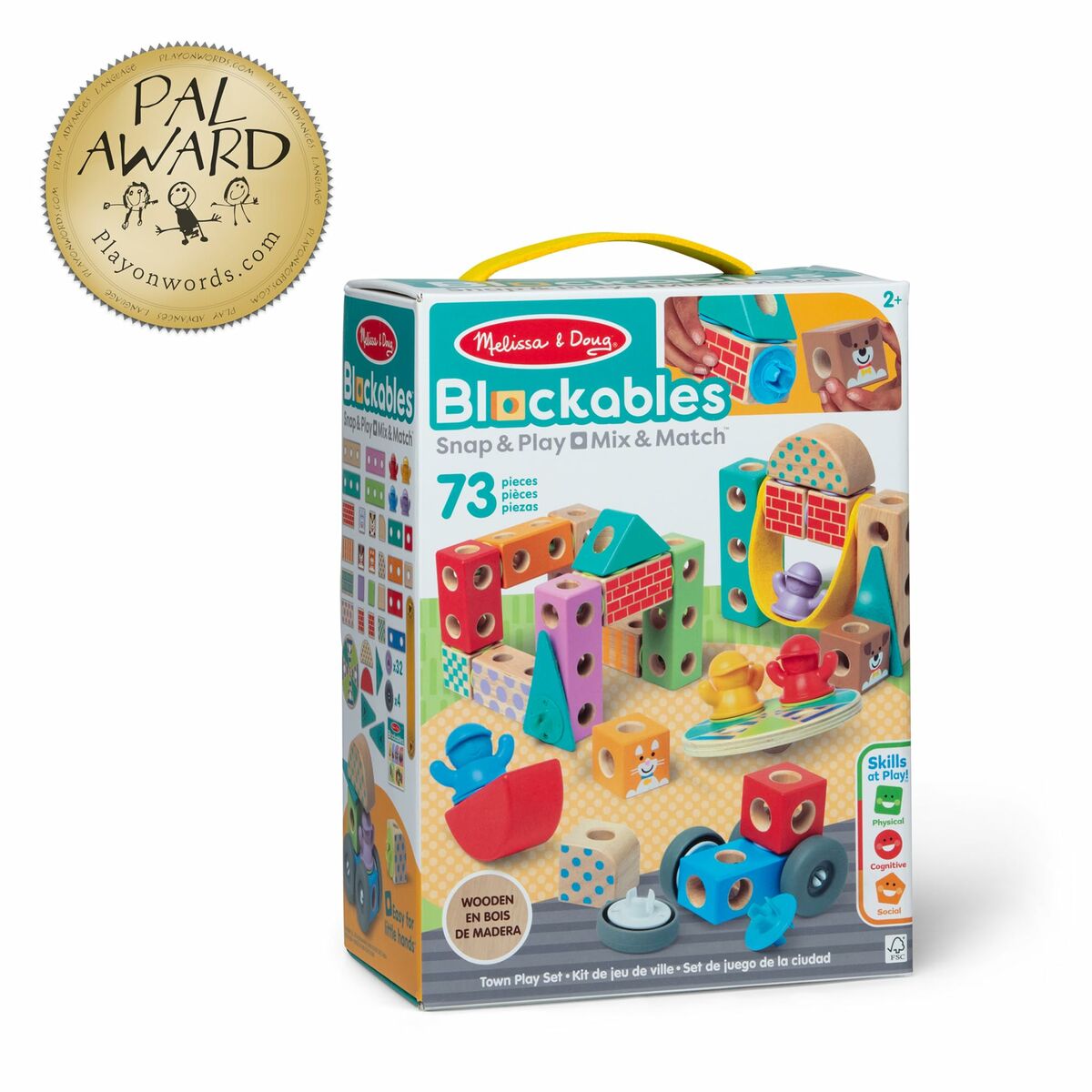 Juego de Construcción Melissa & Doug Blockables 73 Piezas
