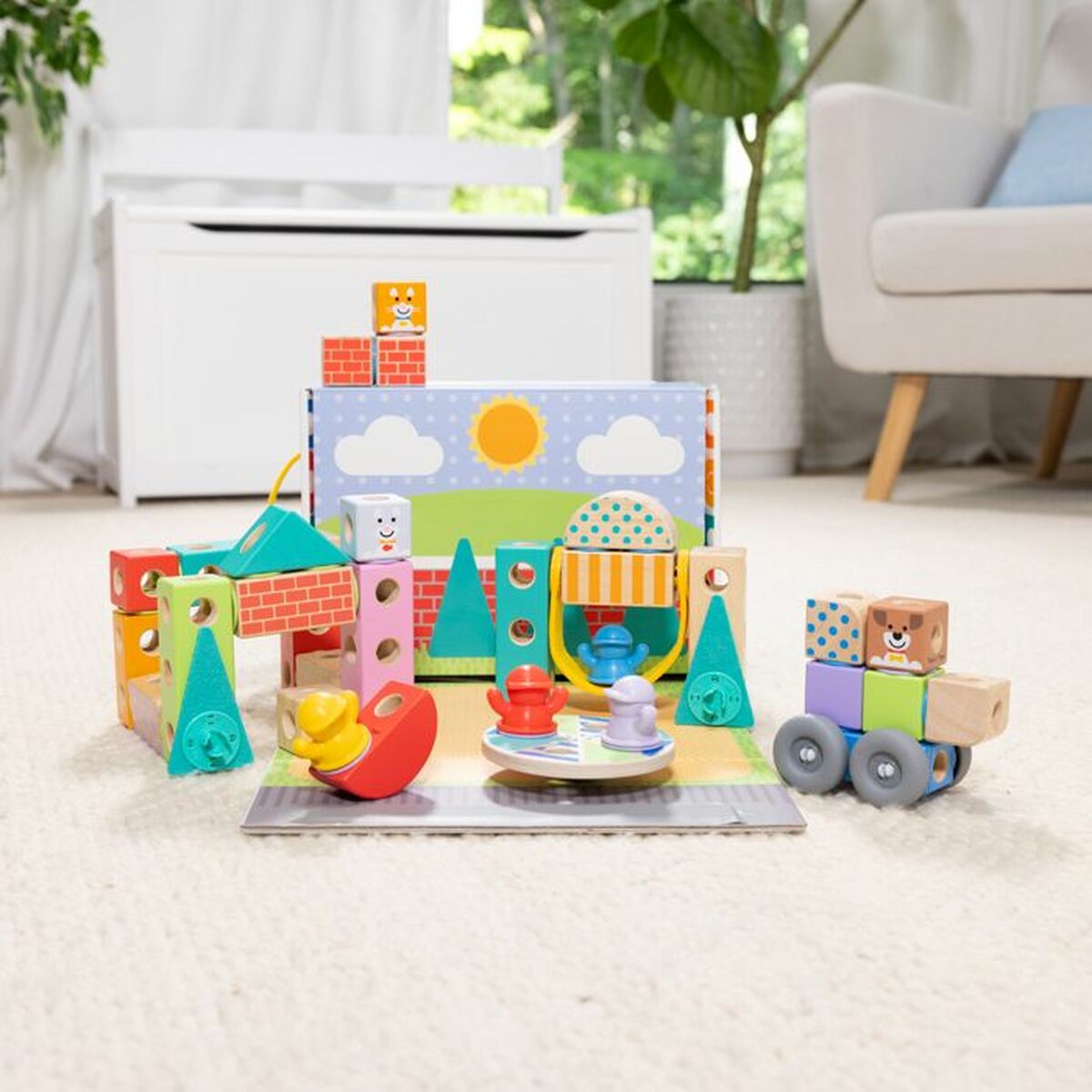 Juego de Construcción Melissa & Doug Blockables 73 Piezas