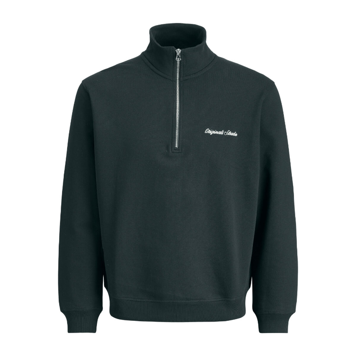 Sudadera sin Capucha Hombre Jack & Jones JORNORREBRO EMB SWEAT HIGH NECK SN 12282899 Negro