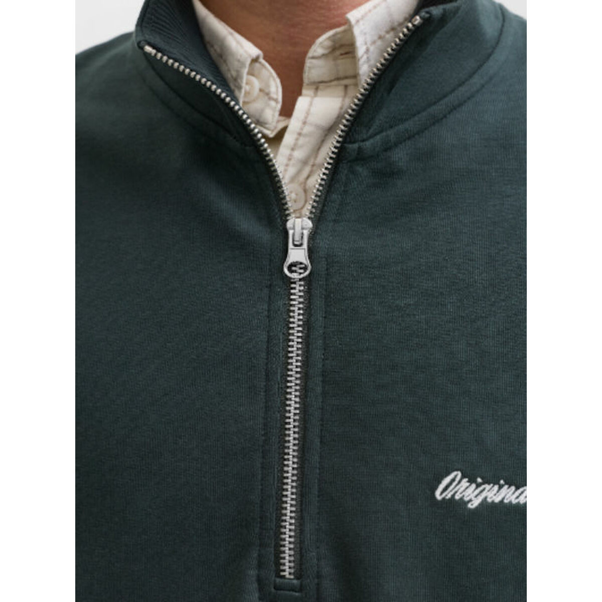 Sudadera sin Capucha Hombre Jack & Jones JORNORREBRO EMB SWEAT HIGH NECK SN 12282899 Negro