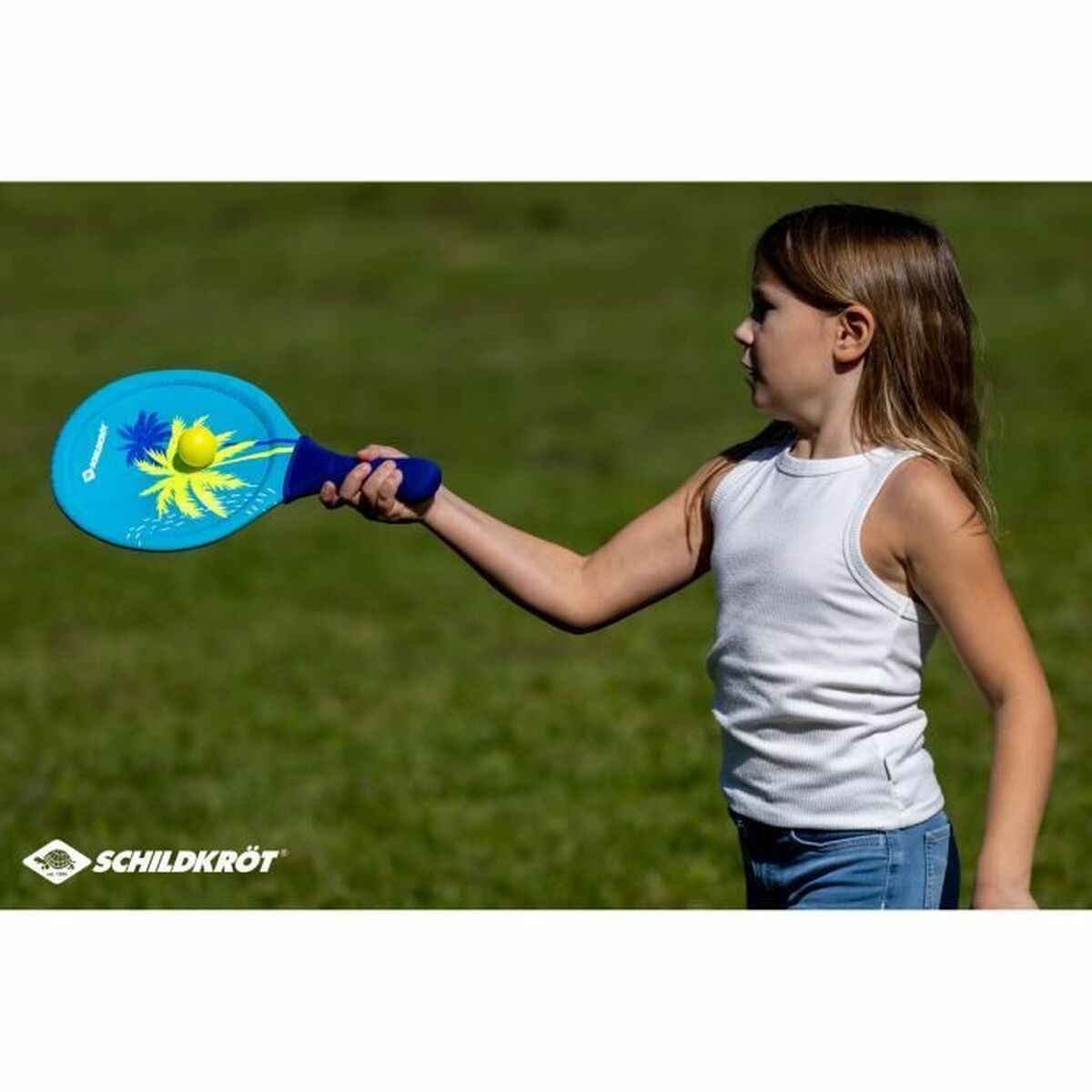 Palas de Playa con Pelota Schildkröt Azul