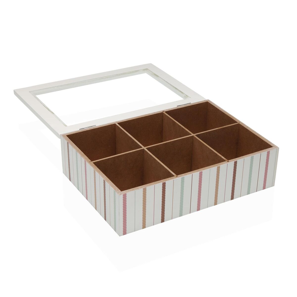 Caja para Infusiones Versa FLINT Madera 17 x 7 x 24 cm