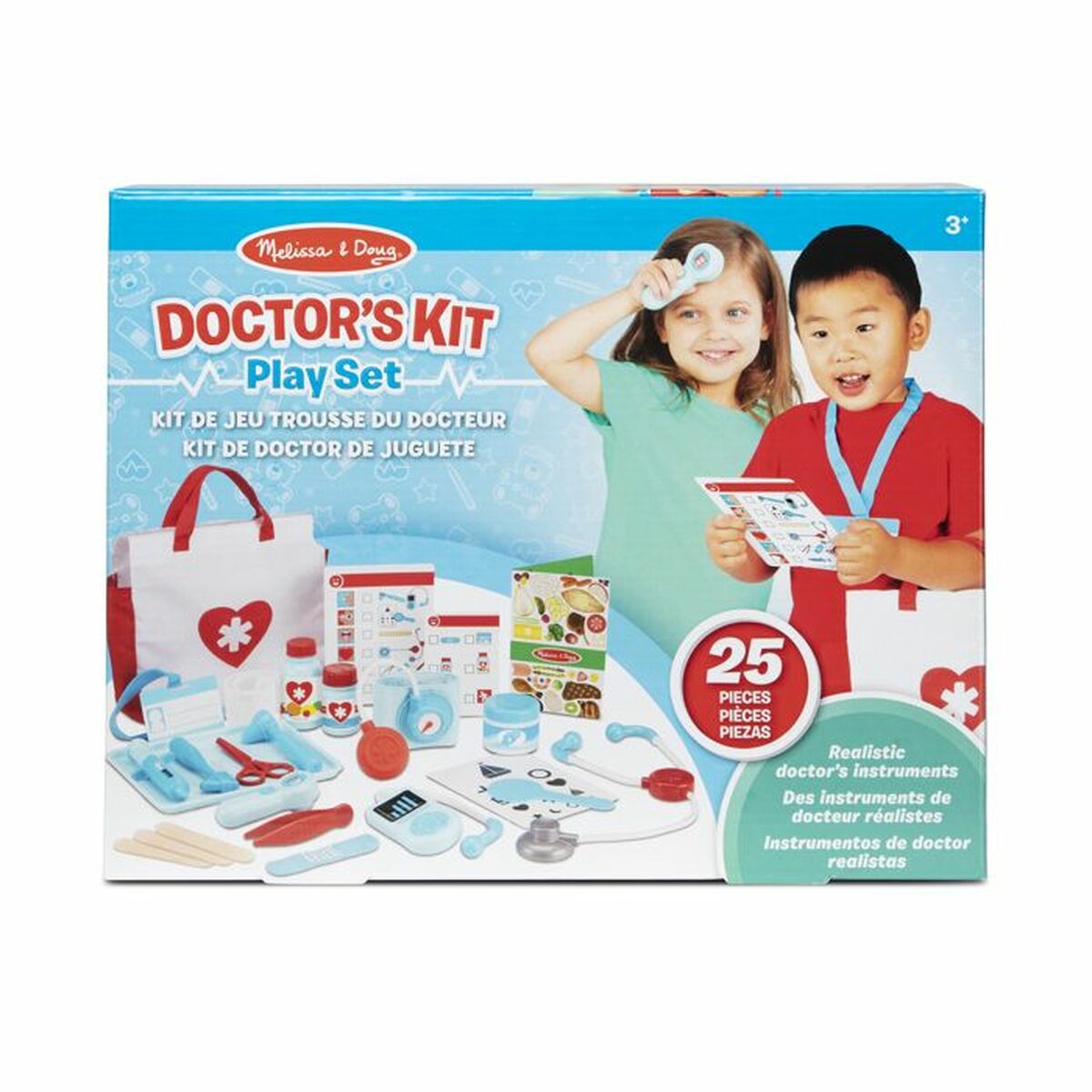 Maletín Médico de Juguete con Accesorios Melissa & Doug 25 Piezas