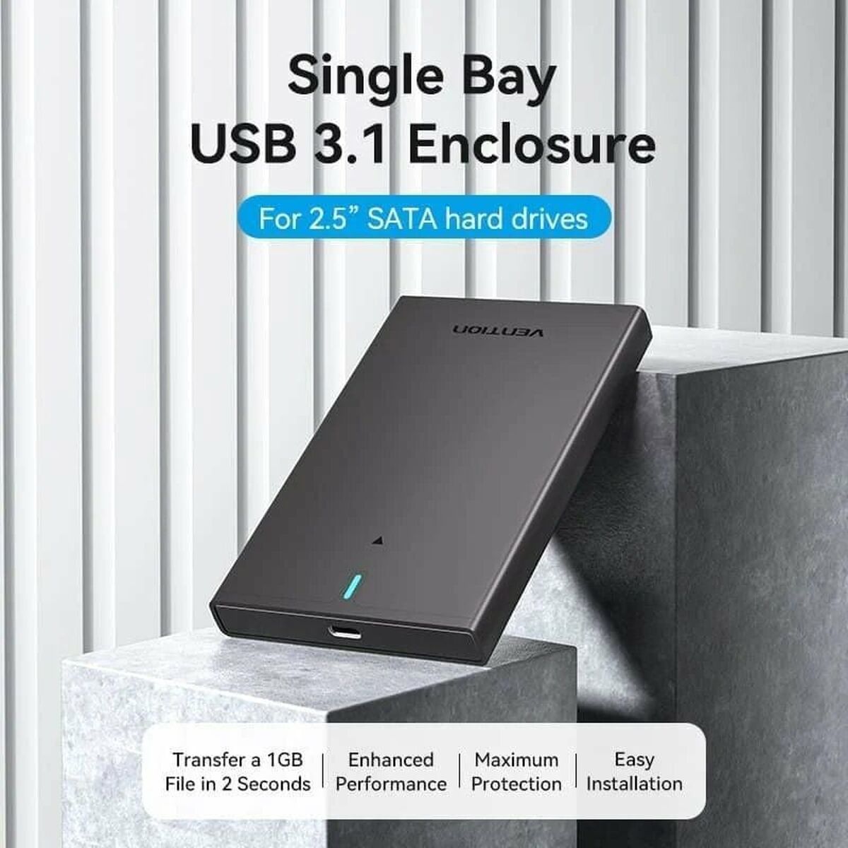 Disco Duro Externo Vention KPBB0 Negro