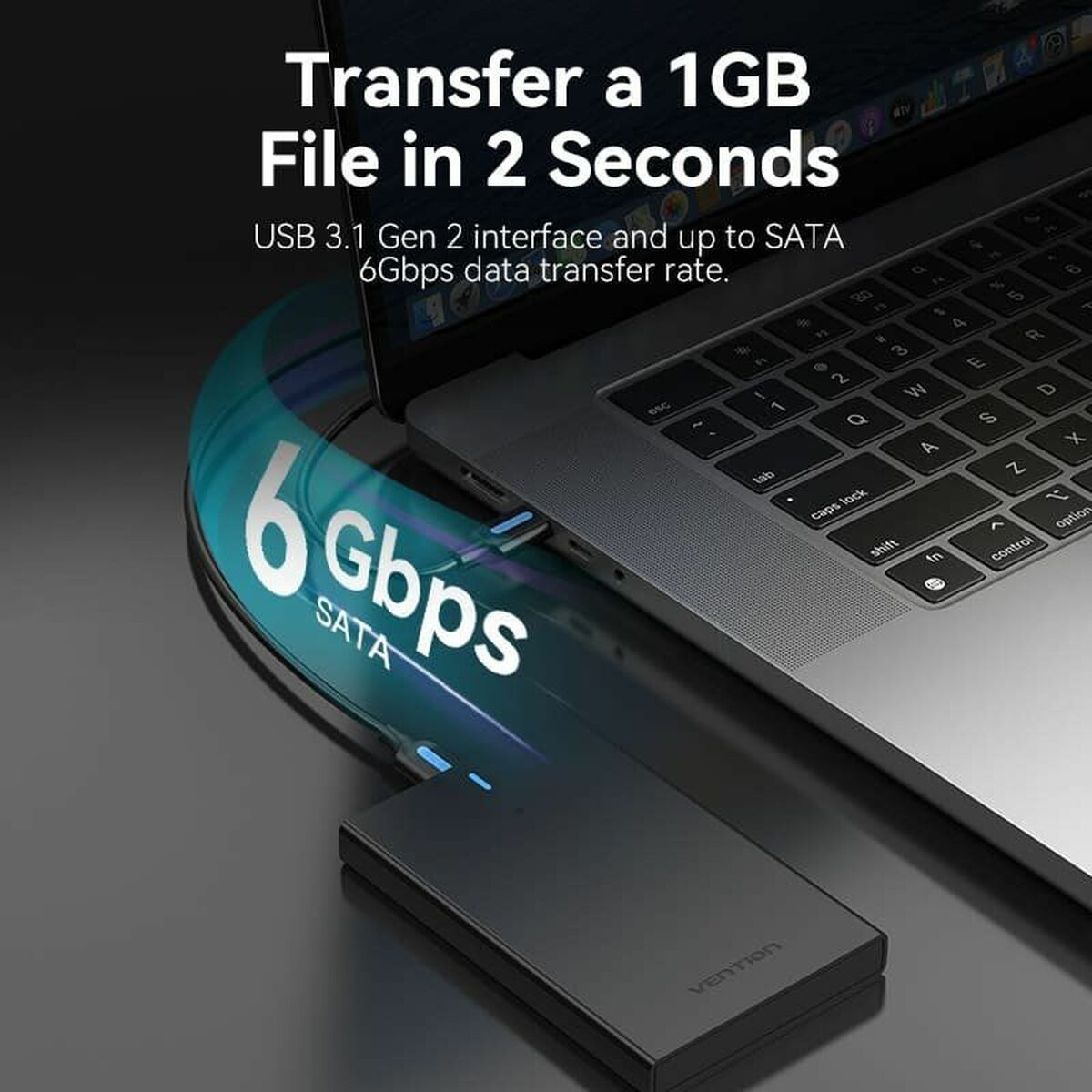 Disco Duro Externo Vention KPBB0 Negro