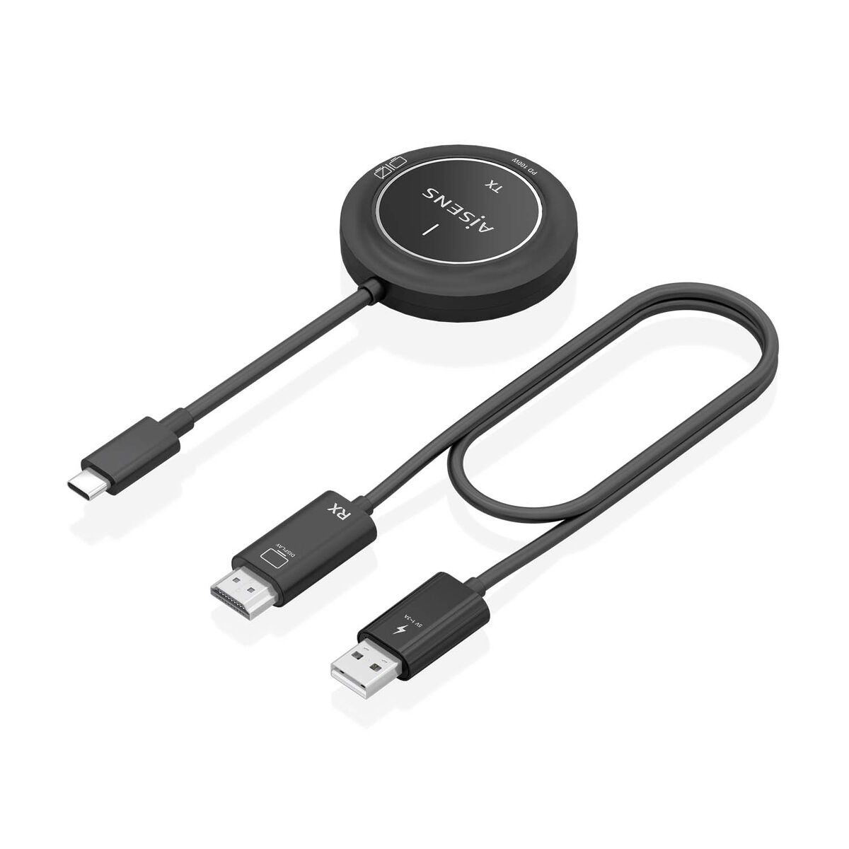 Cable USB-C a HDMI Aisens ASWL-H2KC30M004-BK Negro