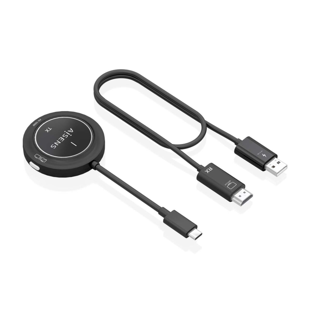 Cable USB-C a HDMI Aisens ASWL-H2KC30M004-BK Negro