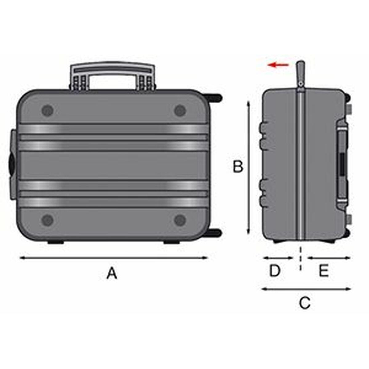 Maletín de Herramientas GT Line Metal Polietileno