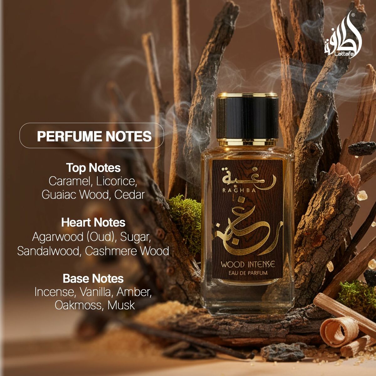 Perfume Hombre Lattafa Raghba Wood Intense EDP 100 ml