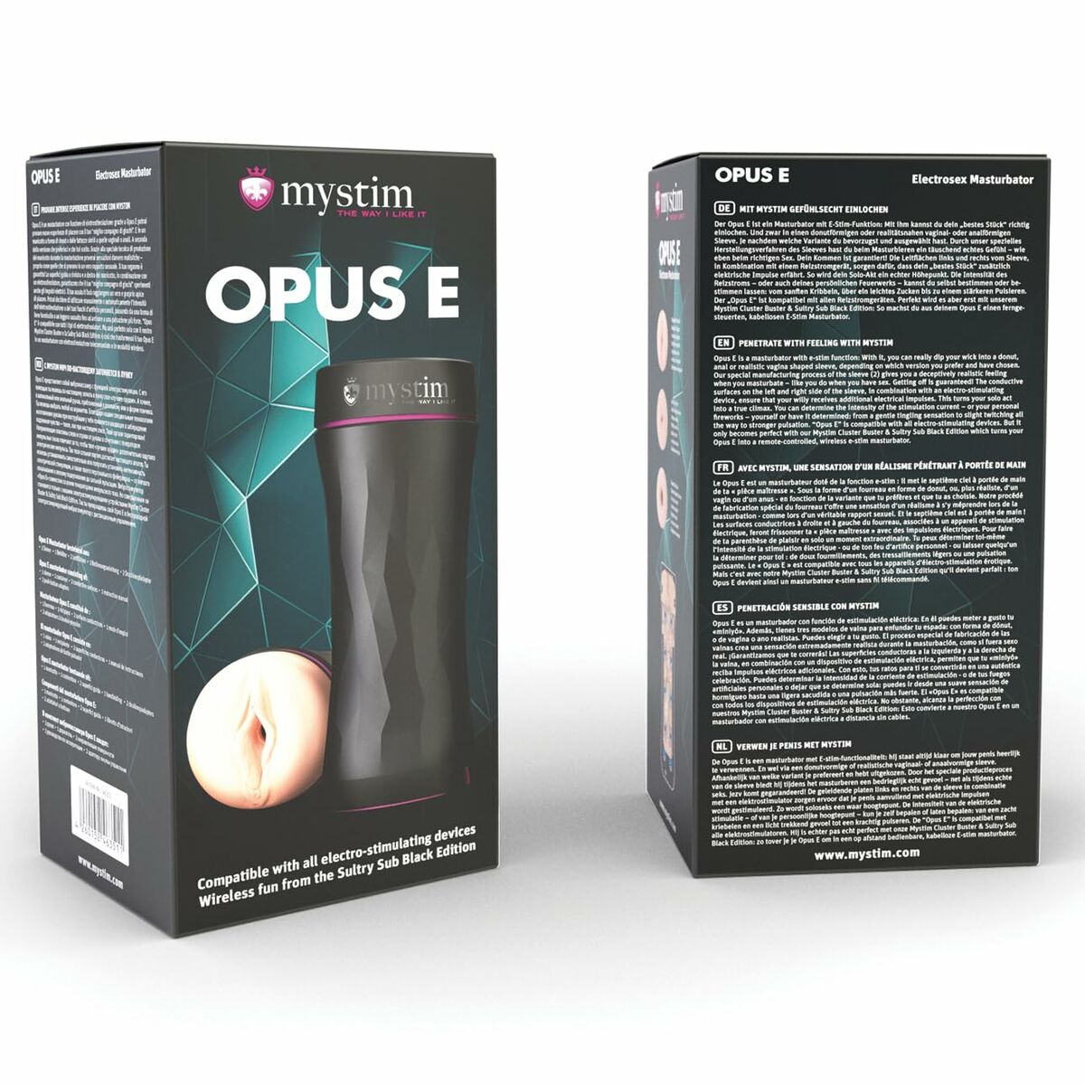 Masturbador Masculino Mystim 46351 Negro