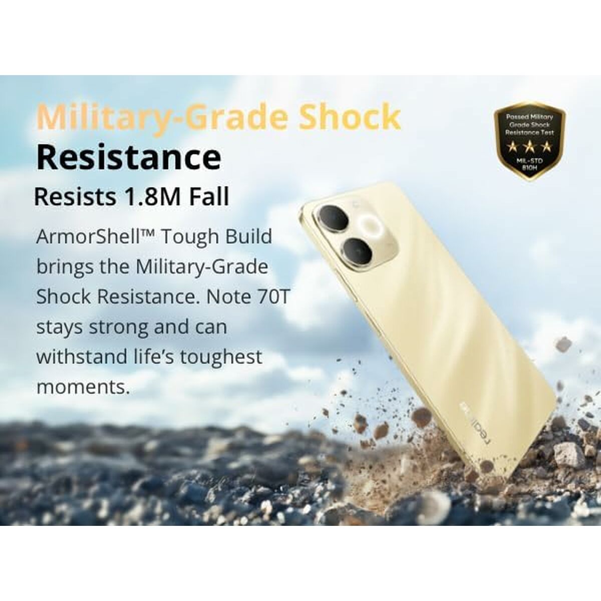 Smartphone Realme RMX5313 6,74" Octa Core 4 GB RAM 64 GB Oro