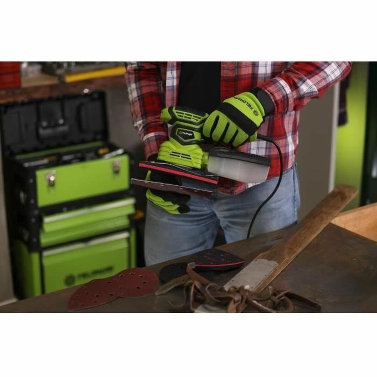 Lijadora excéntrica Fieldmann 230 V