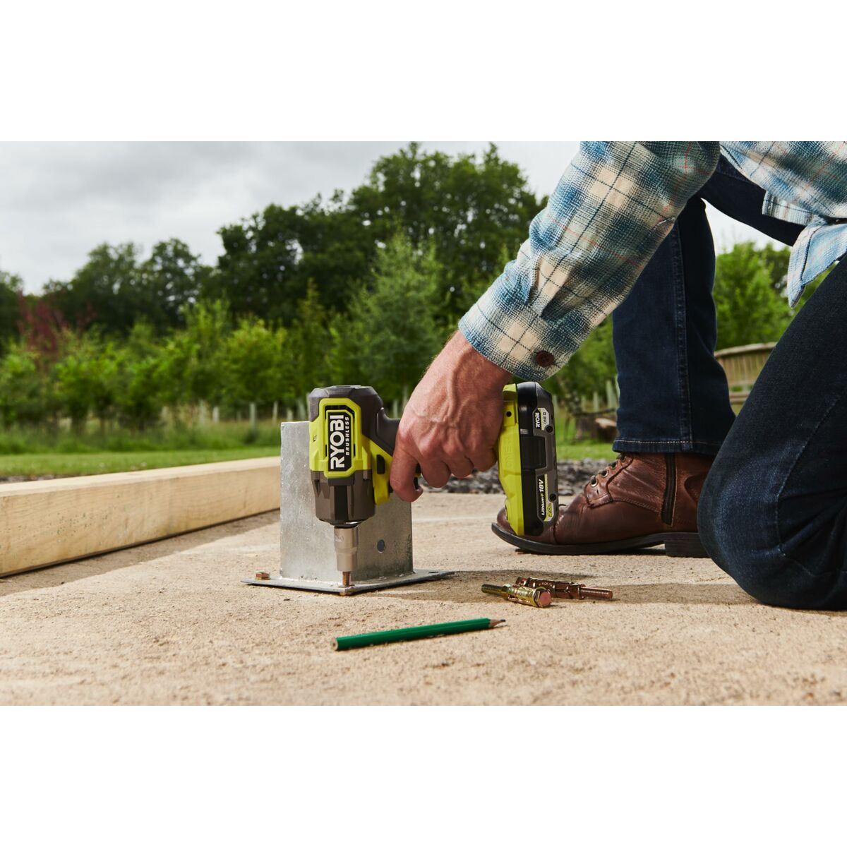 Llave de carraca Ryobi