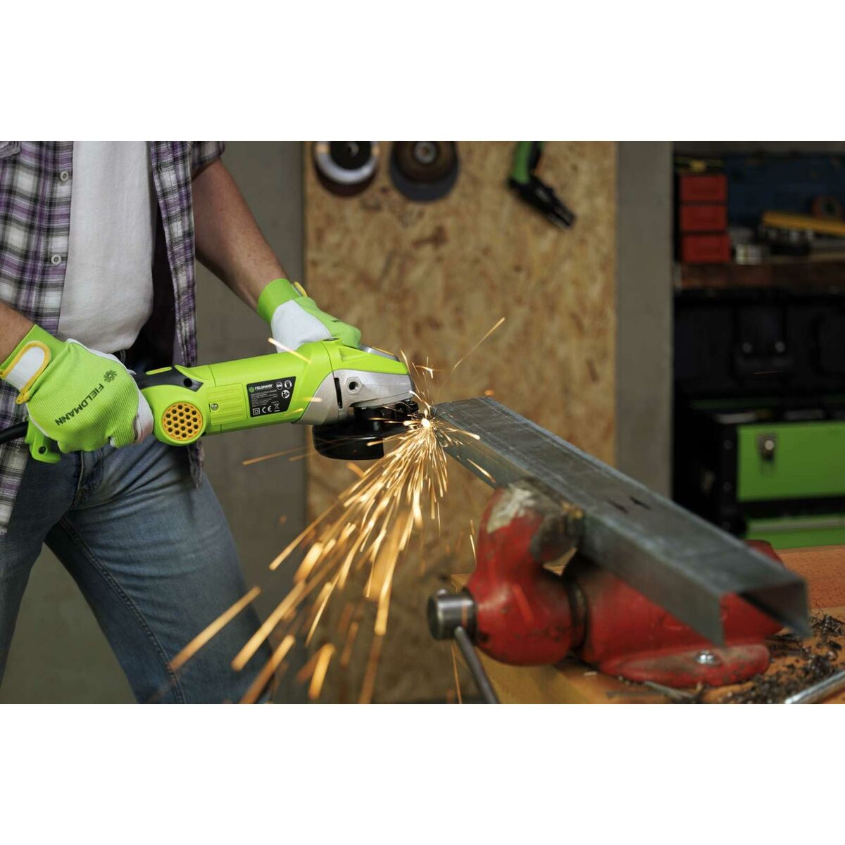 Amoladora angular Fieldmann 1400 W