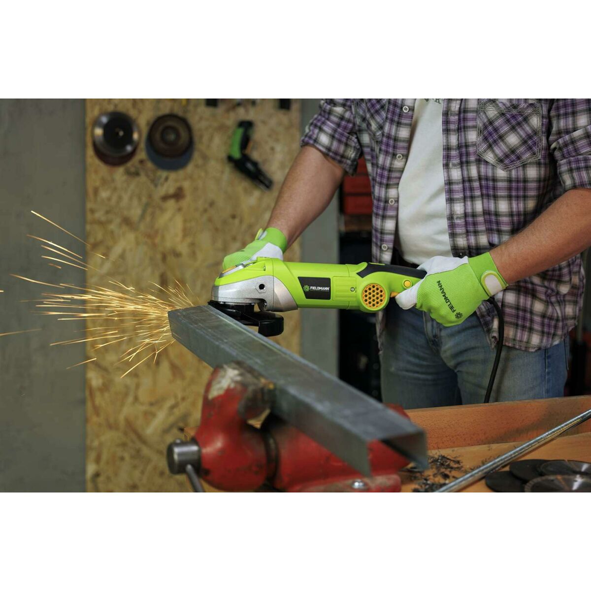 Amoladora angular Fieldmann 1400 W