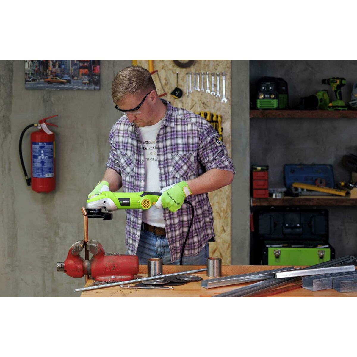 Amoladora angular Fieldmann 1400 W