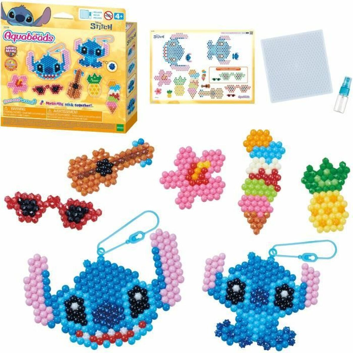 Juego de Manualidades Aquabeads Stitch (700 Piezas)