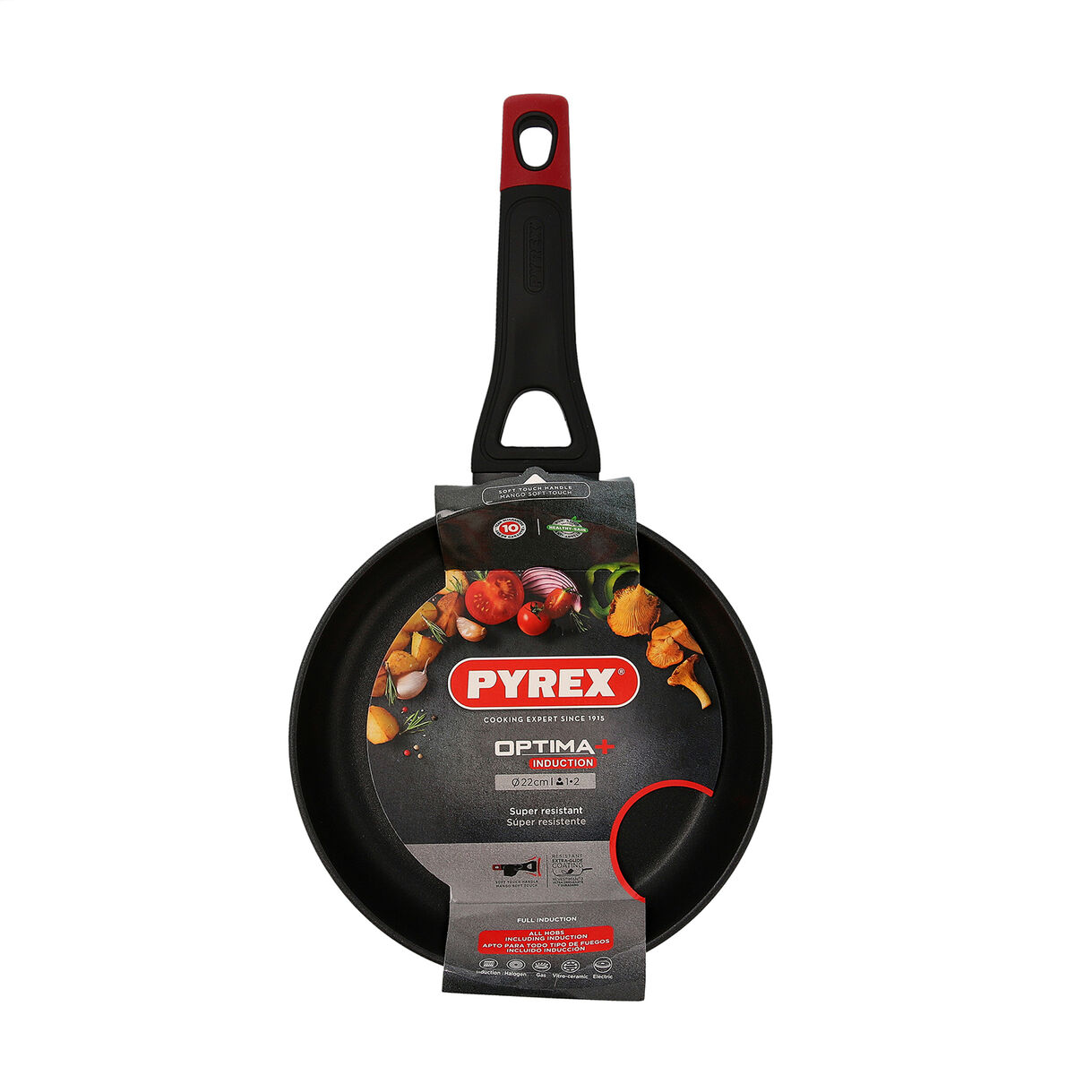Sartén Pyrex Negro Aluminio Ø 22 cm