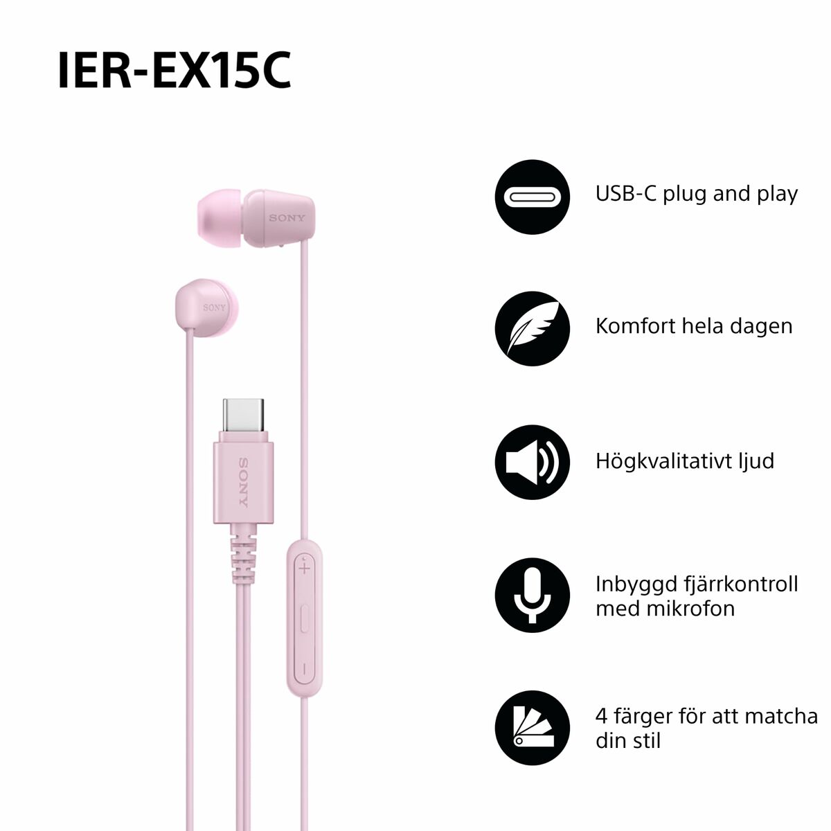 Auriculares Sony IEREX15CP
