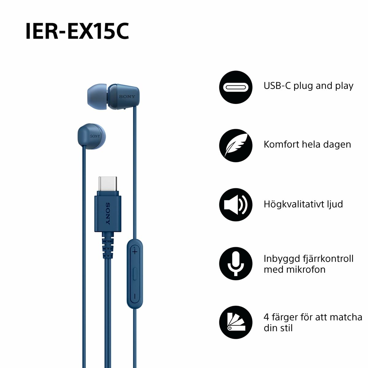 Auriculares Sony IEREX15CL