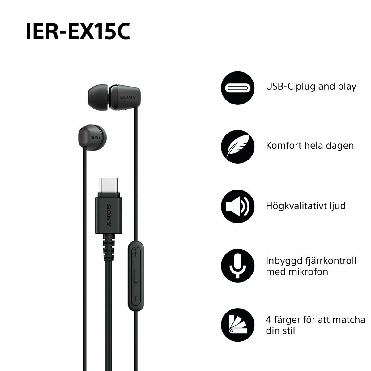 Auriculares Sony IEREX15CB