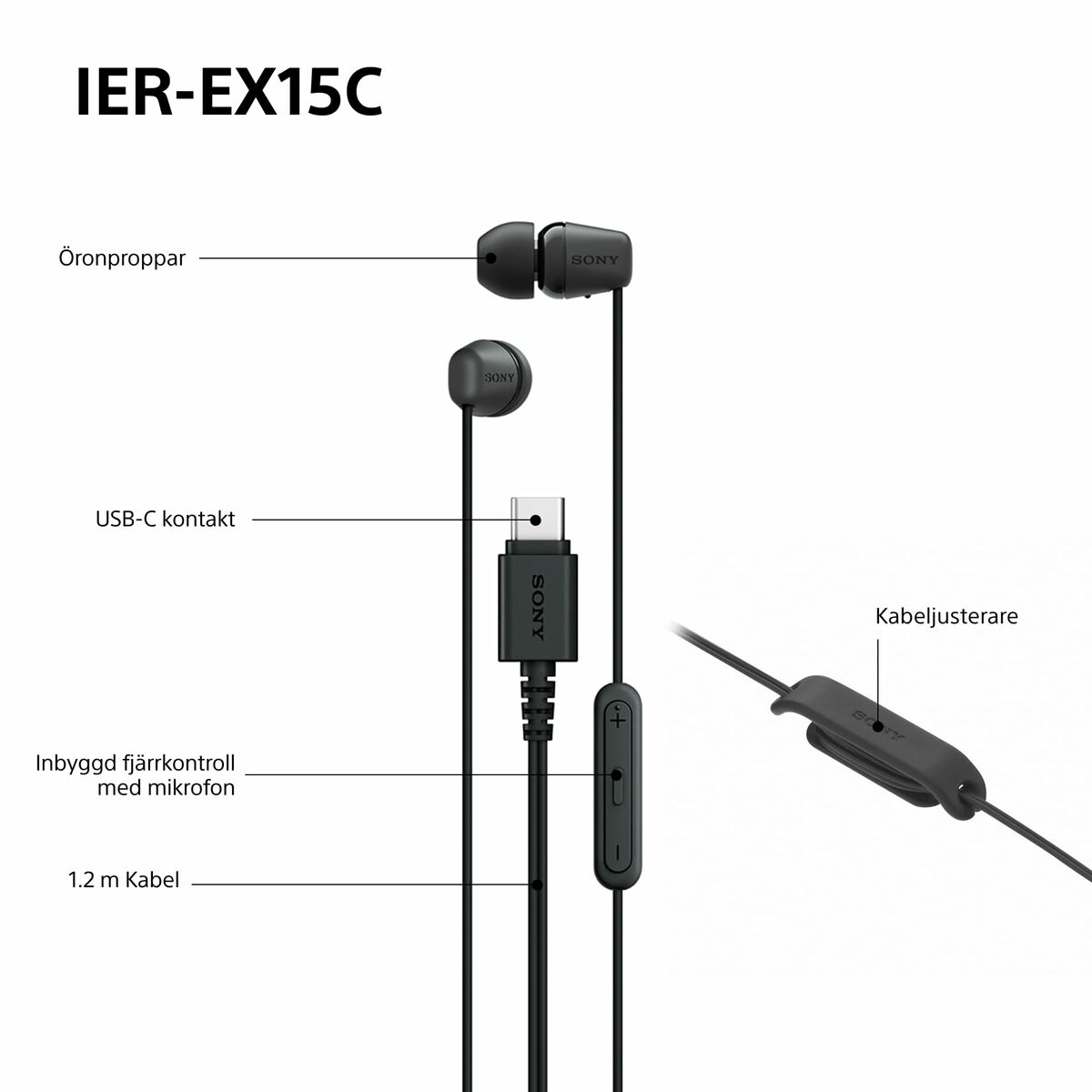 Auriculares Sony IEREX15CB