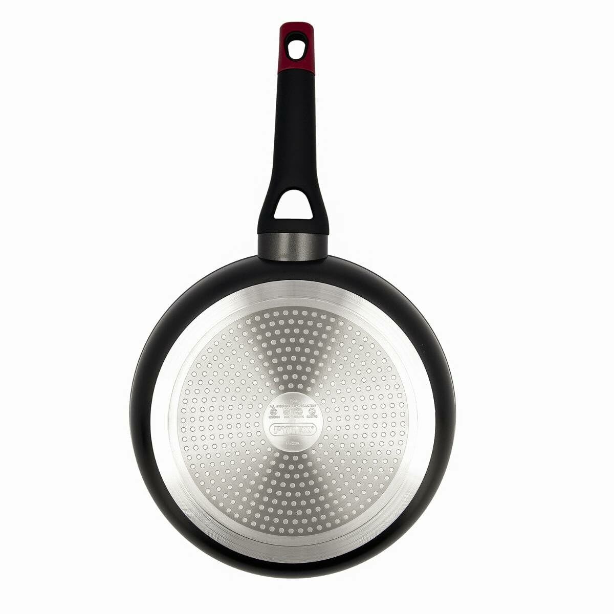 Sartén Pyrex Negro Acero Inoxidable Aluminio Ø 28 cm