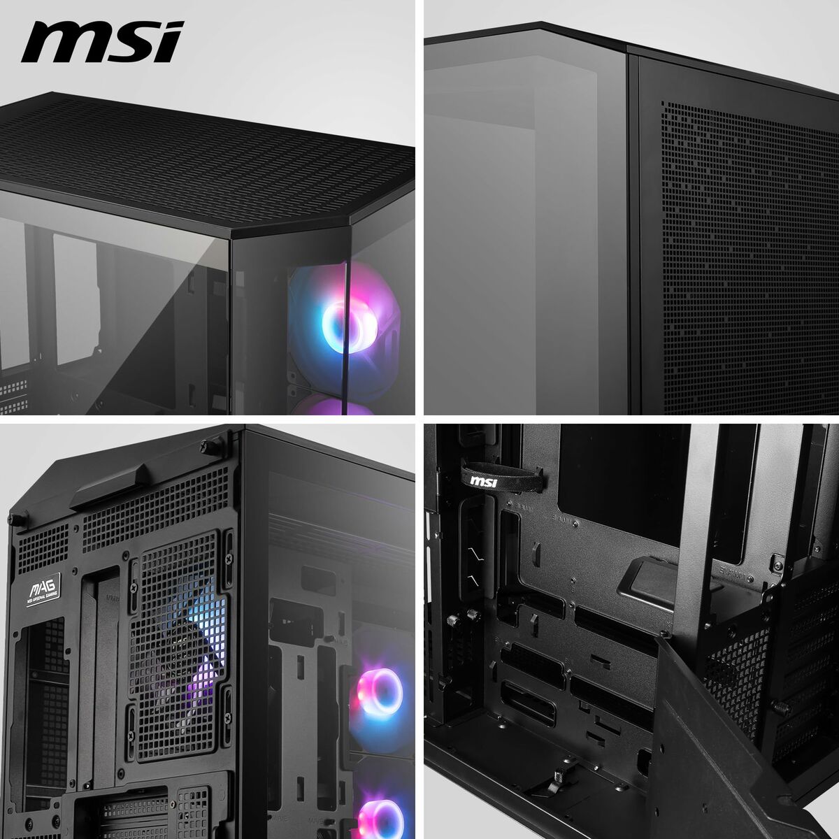 Caja Semitorre ATX MSI MAG PANO 100R PZ Negro