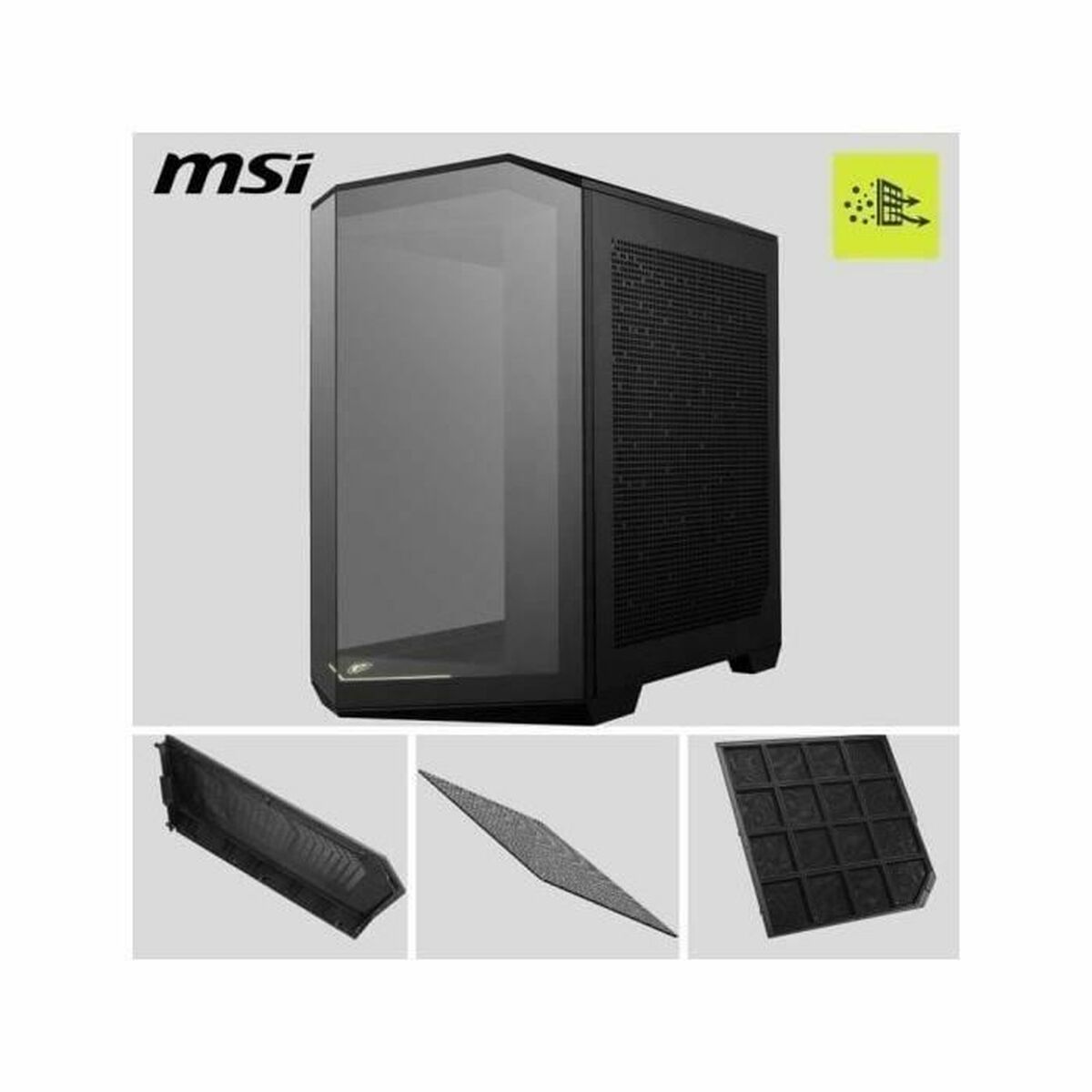 Caja Semitorre ATX MSI MAG PANO 100R PZ Negro